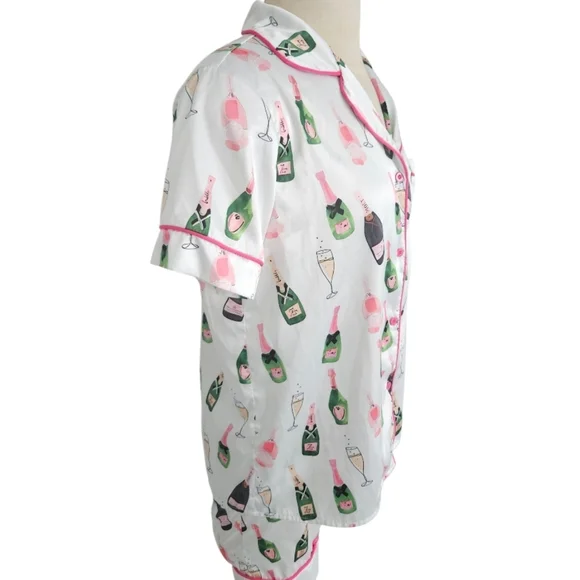 SHESHOW Champagne Print Women's Pajama Set - Picture 4 of 9